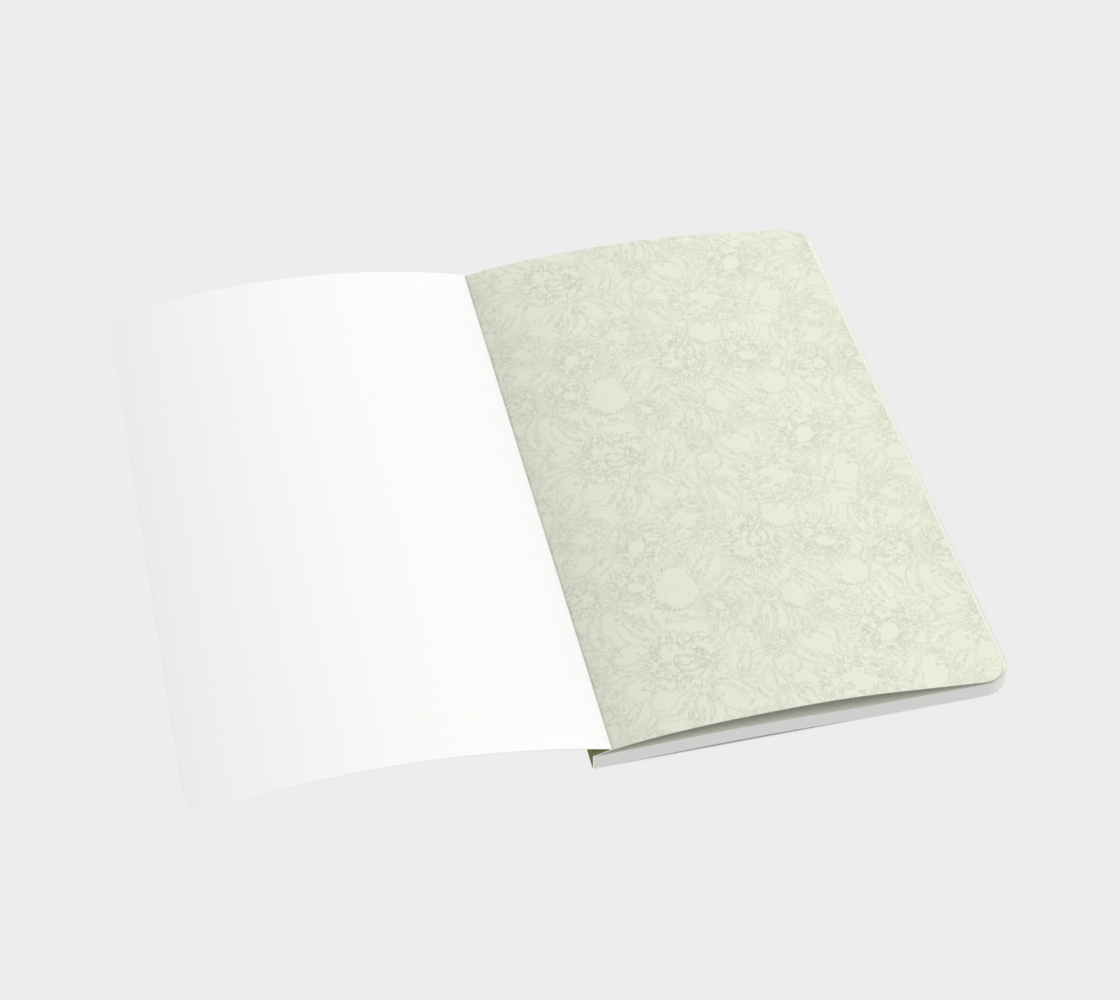 Dandelion Wishes Notebook In Green