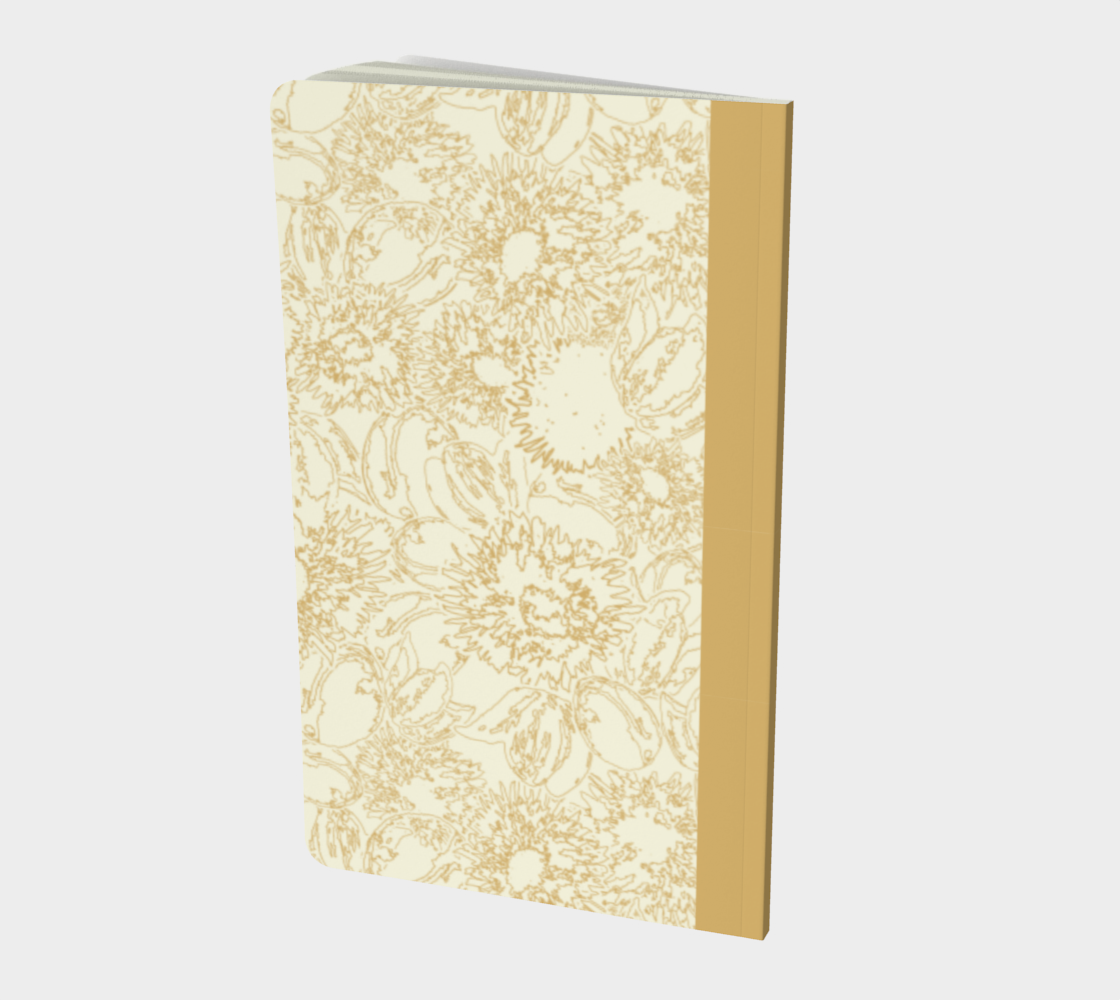 Blooms Notebook in Gold