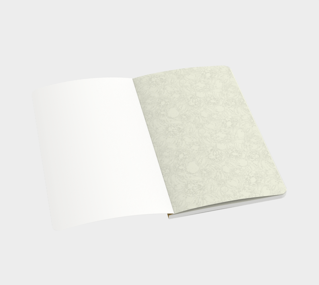 Blooms Notebook in Gold