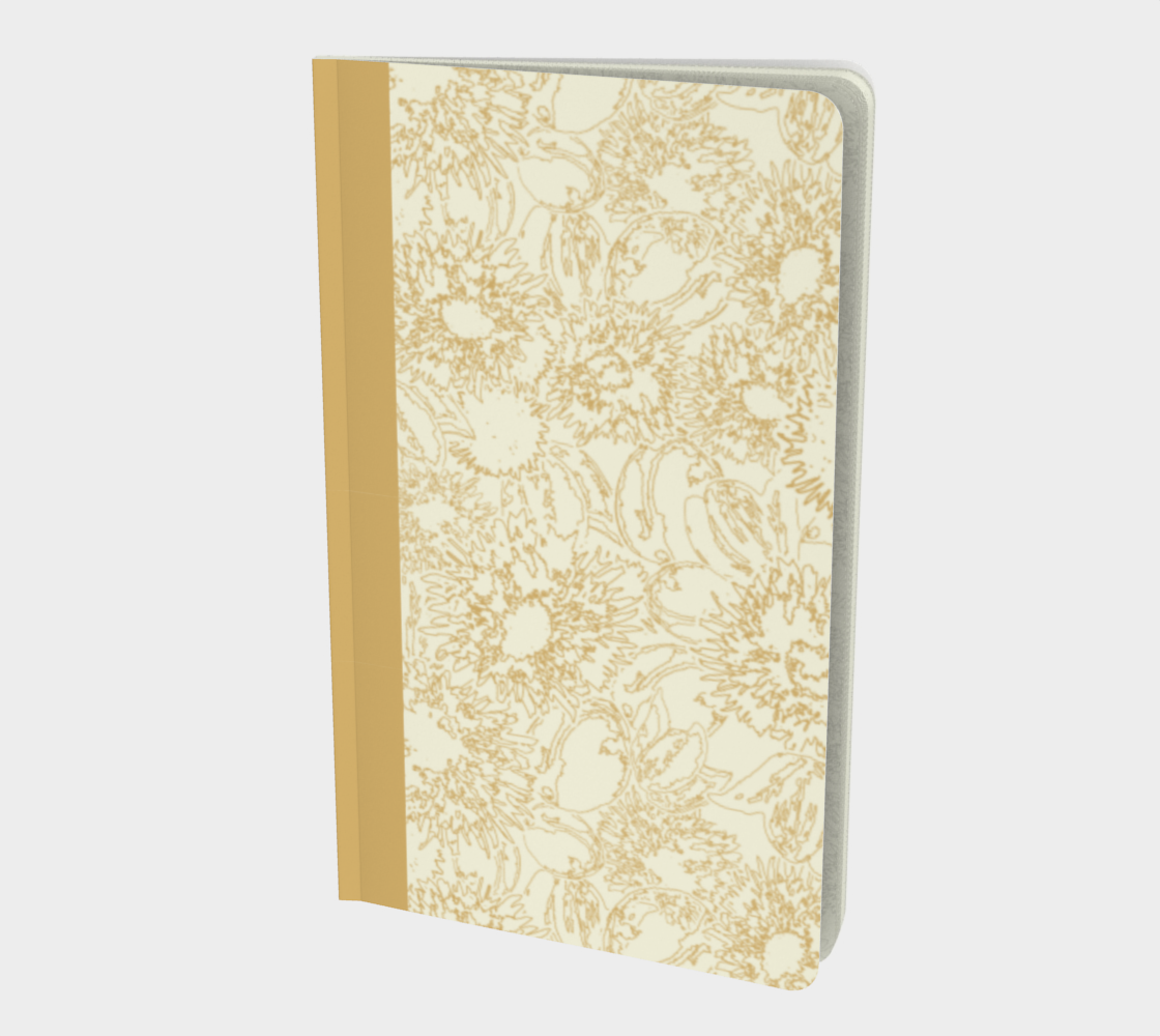 Blooms Notebook in Gold