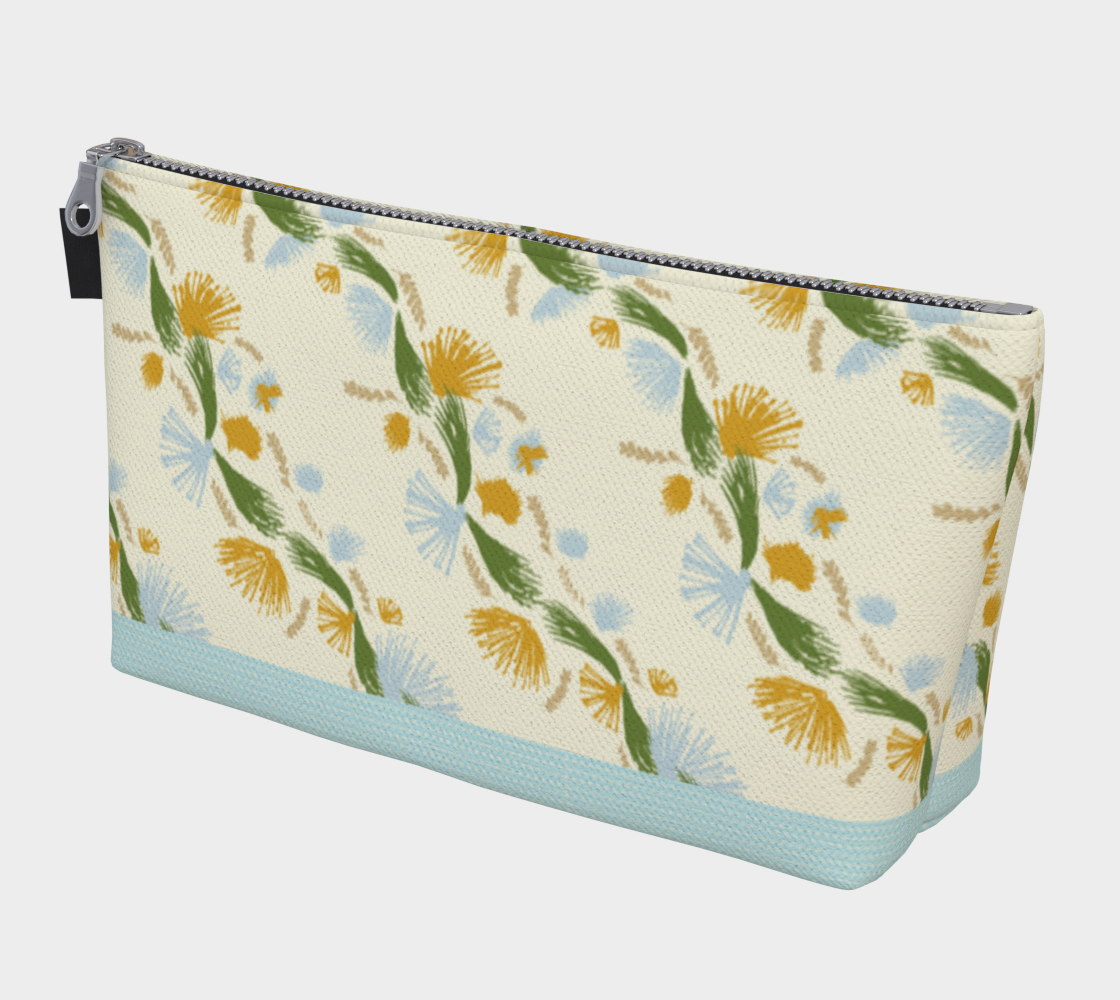 Dandelion Wishes Makeup Bag in Blue