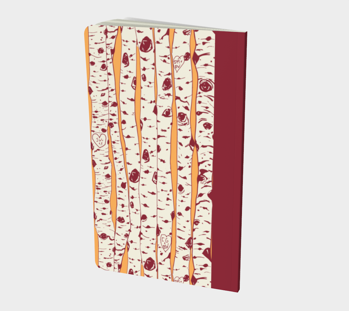 Hidden Hearts Notebook In Burgundy