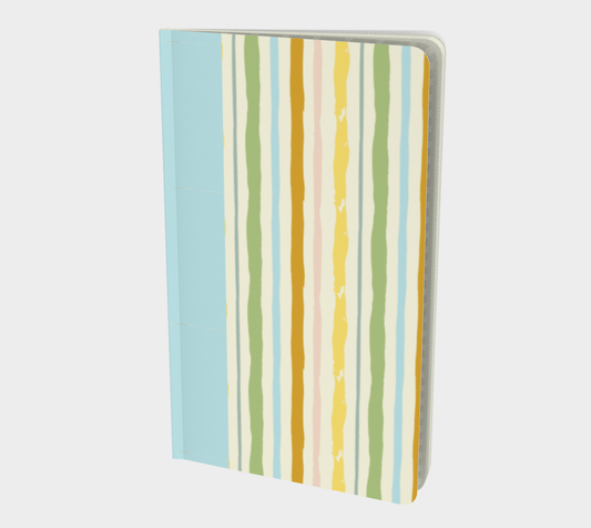 Garden Rows Notebook In Blue