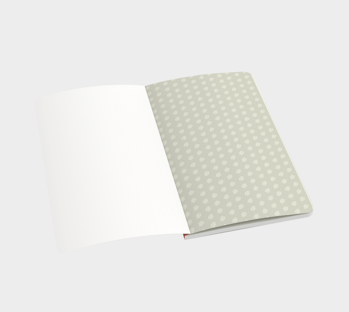 Garden Rows Notebook in Pink