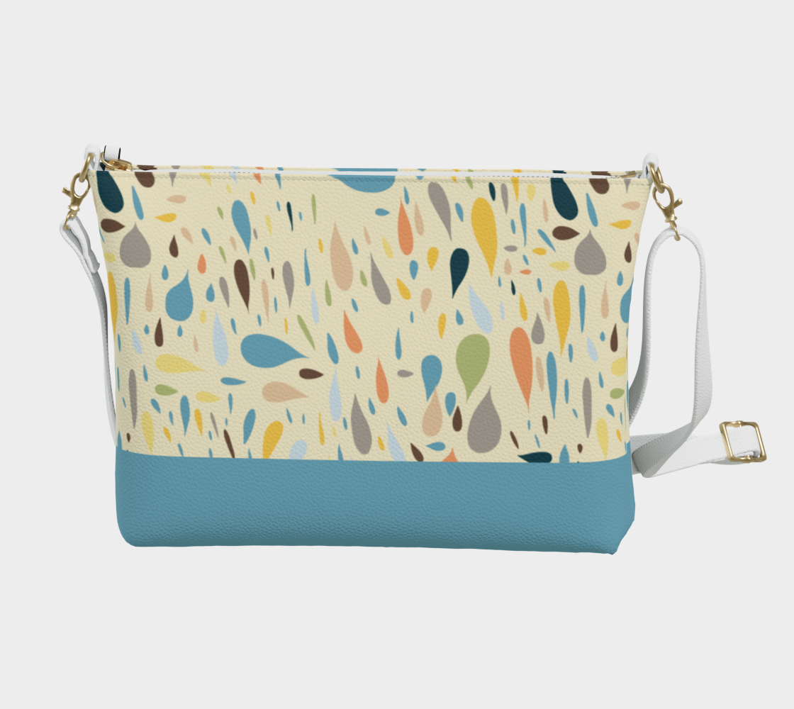 Raindrops Crossbody Bag in Cream