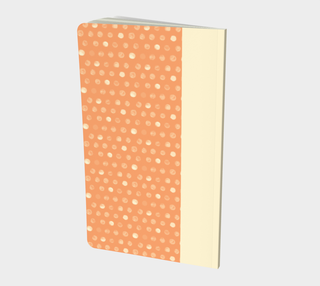 Drip Drop Notebook In Orange Cream