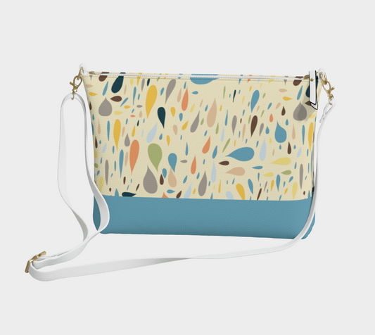 Raindrops Crossbody Bag in Cream