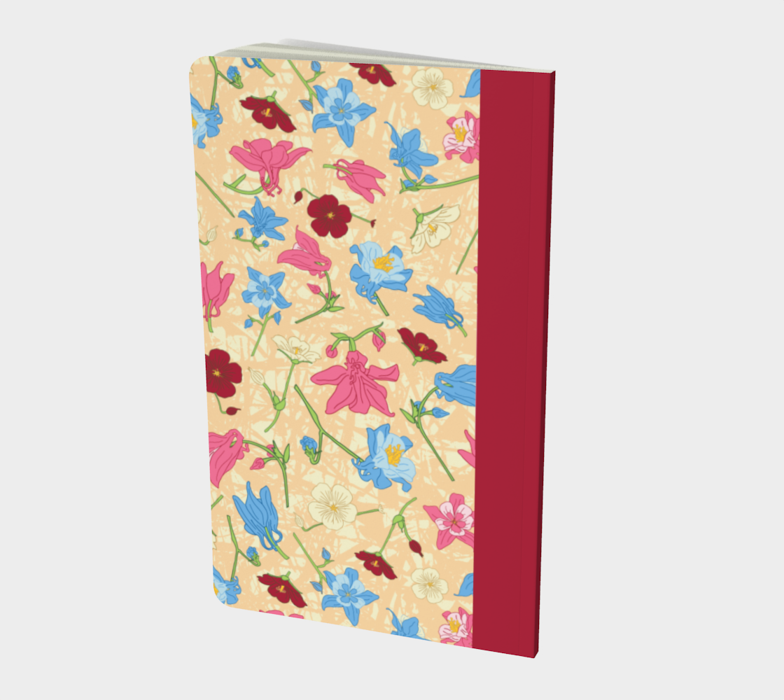 Wildflower Walk in Peach Notebook