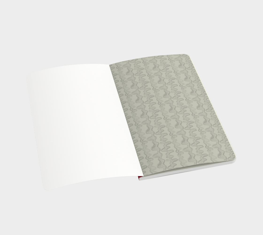 Wildflower Walk in Peach Notebook