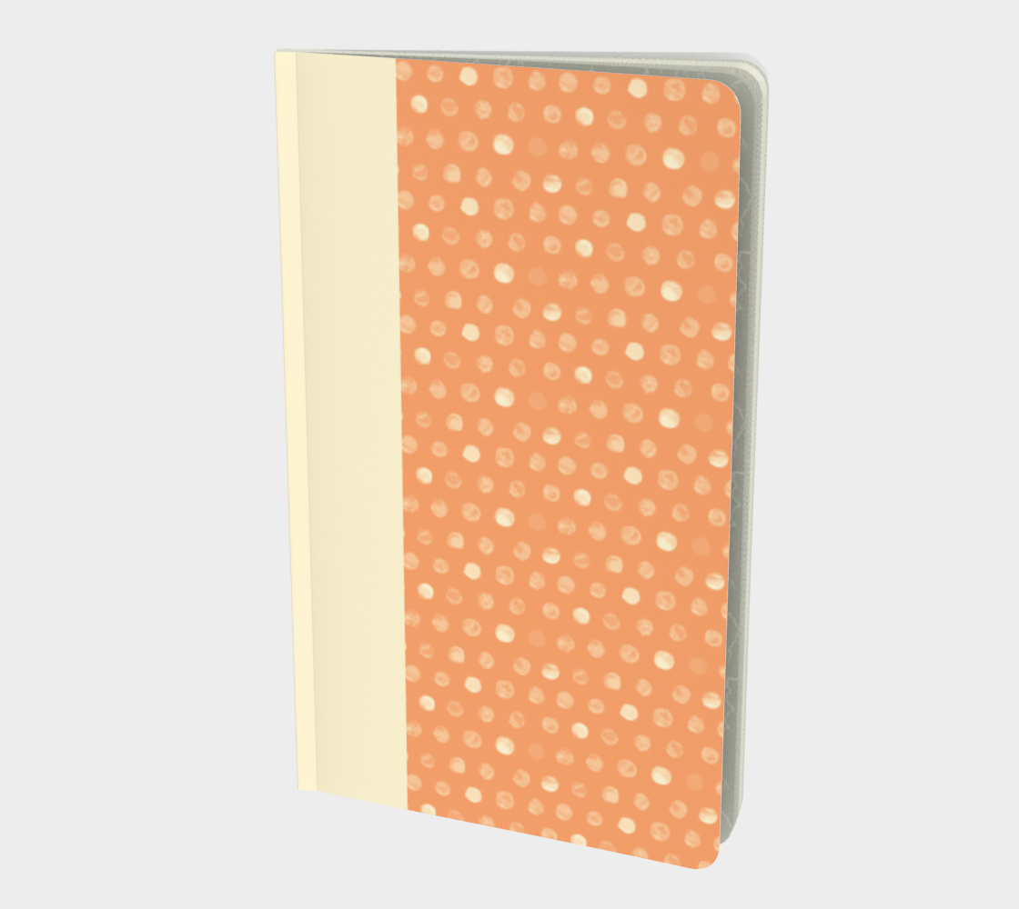 Drip Drop Notebook In Orange Cream