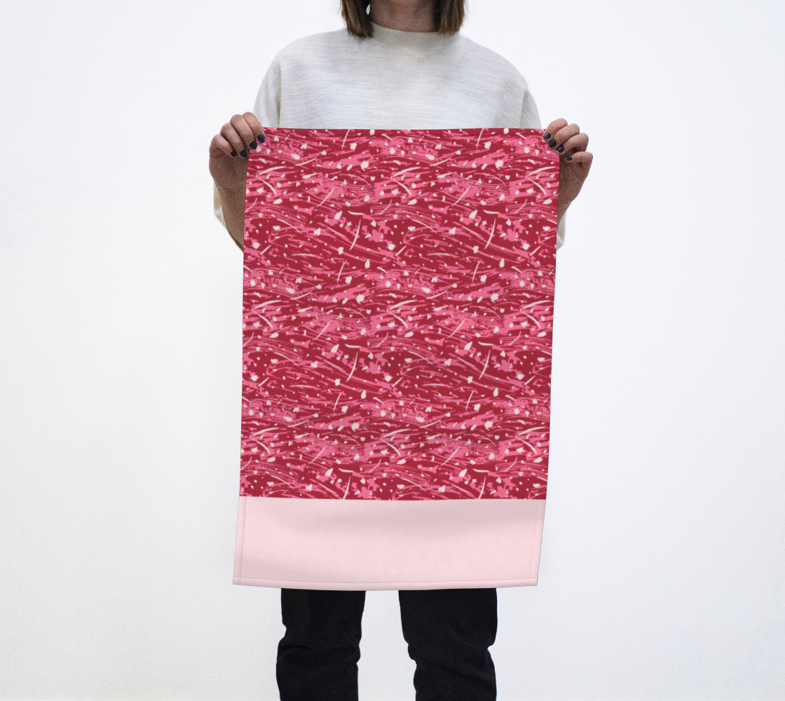 Open Skies Tea Towel In Pink