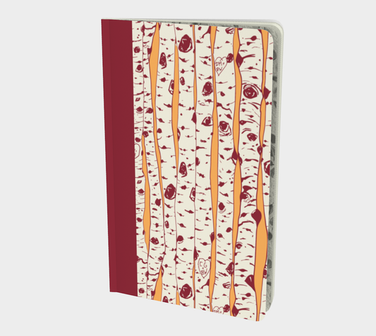 Hidden Hearts Notebook In Burgundy